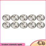 Dilwe 100pcs badge bouton broche vierge diy artisanat cadeaux 100 ensembles de badges m�talliques de ...