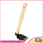 Dilwe binette de d�sherbage ergonomique - l�g�re avec manche bois et acier carbone - id�ale pour le jardin ...