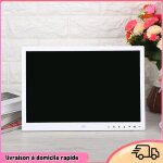 Dilwe cadre photo num�rique 15 1280 * 800 hd screen digital frame trame chloger cloger movie player (white) ...