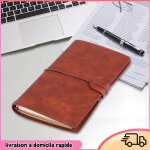 Dilwe carnet de voyage note de voyage en cuir pu classique journal personnalis journal. loisirs parure ...
