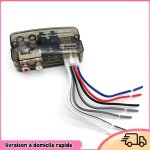 Dilwe convertisseur audio voiture avec fonction retardation frquence rglable amplificateur audio 12v ...