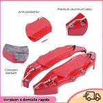 Dilwe couvercle dtrier de frein couvercle de protection dtrier de frein de voiture en aluminium 2 pices ...