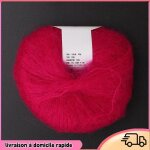 Dilwe fil de laine angora tricot de fil long en laine mohair doux dangola populaire chaud( ) mercerie ...