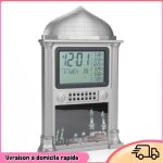 Dilwe horloge 1pcs plastic islamic prayer digital calender display alarm alarm clock wall (gray) deco ...