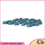 Dilwe kit fabrication boucles doreilles argile polymre cutter - set outils coupe pte polymre bleu ...