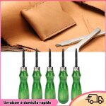 Dilwe outil dartisanat en cuir 06 mm - 14 mm de biseau professionnel bricolage accessoire en mercerie ...