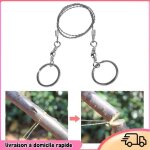 Dilwe scie de premiers soins scie  fil scie de survie portative en fil dacier inoxydable scie de sauvetage ...