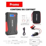 Dinkalen buture - booster de batterie - compresseur dair - 1500a - 12800mah - chargeur de batterie de ...