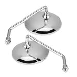 Dioche rtroviseur de moto aramox rtroviseur moto paire 8mm rond argent rond rtroviseur moto droit ...