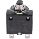 Disjoncteur thermique bouton - poussoir r�armable 5?30a (5 / 8 / 10 / 15 / 18 / 20 / 30a) 125?250v ac ...