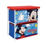 Disney mickey - meuble de rangement 3 corbeilles