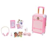 Valise � roulettes jouet - disney - 223824 - rose - coque dure - 4 patins en ligne