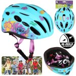 Disney stitch casque de v�lo pour enfants in - mold turquoise pour filles r�glable 52 - 56 cm