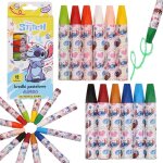 Disney stitch crayons pastel pour l�cole pastels � lhuile pour enfants crayons gras 12 couleurs