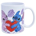 Mug en c�ramique - stitch - 325 ml - coffret cadeau - licence officielle disney