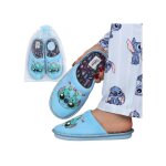 Disney stitch pantoufles antid�rapantes pour femmes chaudes doux festives pour la maison + sac d�coratif ...