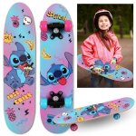 Disney stitch planche � roulettes en bois pour enfants 61cm antid�rapante l�g�re et stable 20 - 50kg