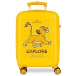 Valise enfant - disney - valise petite taille le roi lion explore the wild - 50 x 33 x 20 cm - jaune