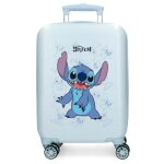 Valise enfant - disney - valise petite taille stitch happy stitch - 50 x 33 x 20 cm - bleu ciel