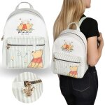 Disney winnie lourson sac  dos en cuir pour femmes sac  dos urbain sac  dos pour jeunes 32x19x26cm ...
