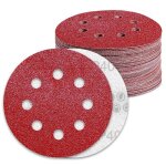 Disques abrasifs 125mm grain 40 papier poncer 70 pices 8 trous disque poncage pour ponceuse excentrique ...