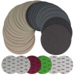 Disque abrasif r�sistant � leau avec papier abrasif sec velvet - 5 125mm 1000 / 1500 / 2000 / 3000 / ...