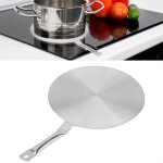 Disque adaptateur - diffuseur de chaleur - 20cm - acier inoxydable - cuisinire  induction - conomie ...