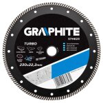Disque diamant - graphite - turbo - 230 x 222 mm - segments turbo - coupe rapide