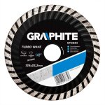 Disque diamant - graphite - turbo wave - 125 x 222 mm - segments turbo - id�al pour b�ton et pierre