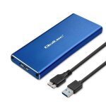 Disque dur ssd externe - qoltec - 51832 - 2 to - usb 3. 0 - m. 2 sata - bleu