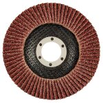 Disque � lamelles - graphite - 115 x 222 mm - grain k36 - tissu abrasif - �lectrocorindon