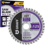 Disque meuleuse 125 mtal ? disque  trononner 125 mtal aluminium plastique tle stratifi bois ? multi ...