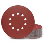 Disques de ponage 225 mm 25 pices grain p150 10 trous disques abrasifs 225 mm ronds papier abrasif ...