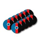 Disques  trononner - parkside - set de 4 - diamant - haute puissance de coupe - pour meuleuses dangle ...