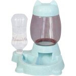 Distributeur automatique deau et croquettes pour chiens et chats bouteille et fontaine pratique