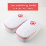 Distributeur automatique de nourriture pour chiens et chats 350 ml minuterie de 48 heures plateau lavable ...
