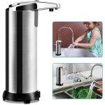 Distributeur automatique de savon - ynkkvre - inox - d�tecteur infrarouge - 250 ml - contemporain