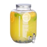 Distributeur de boisson 5 l limonade carafe verre robinet retro vintage fontaine boisson transparent