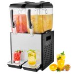 Distributeur de boissons commerciales - vevor - distributeur de jus de 12 l - 286 w - pour boissons froides ...