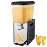 Distributeur de boissons commerciales - vevor - distributeur de jus de 18 l - pour boissons froides restaurant ...