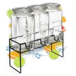 Distributeur boisson avec robinet 45l (3x15l) - fontaine à eau et cocktail - bol à punch - jarre en verre ... Distributeur boisson avec robinet 45l (3x15l) - fontaine à eau et cocktail - bol à punch - jarre en verre ...