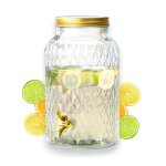 Distributeur boisson avec robinet 6 l - fontaine à eau et cocktail - design diamant - bol à punch - jarre ... Distributeur boisson avec robinet 6 l - fontaine à eau et cocktail - design diamant - bol à punch - jarre ...