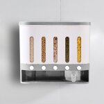 Distributeur de céréales mural 5 en 1 - 9kg - distributeur de nourriture sèche 5 grilles - distributeur ... Distributeur de céréales mural 5 en 1 - 9kg - distributeur de nourriture sèche 5 grilles - distributeur ...
