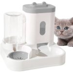 Distributeur croquettes chat automatique 2 bols distributeur croquettes chat chien gamelle  nourriture ...