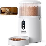 Distributeur croquettes chat automatique camra hd avec vision nocturne 5g wifi mangeoire pour chat / ...