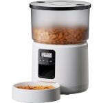 Distributeur croquettes chat automatique - ulisem - minuterie programmable - 1 - 6 repas - enregistrement ...