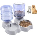 Distributeur de croquettes et eau automatique paquet de 2 mangeoire pour animaux de grande capacit pour ...