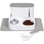 Distributeur de croquettes et fontaine  eau pour chats et chiens et tapis gamelle - gamelle et fontaine ...