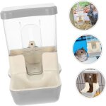Distributeur nourriture animaux gris ? 800ml r�glable lapins / cobayes / chinchillas / oiseaux accessoires ...