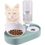 Distributeur de nourriture / eau fontaine automatique - 3. 75lx 2 pièces - alimentation pour chien / ... Distributeur de nourriture / eau fontaine automatique - 3. 75lx 2 pièces - alimentation pour chien / ...